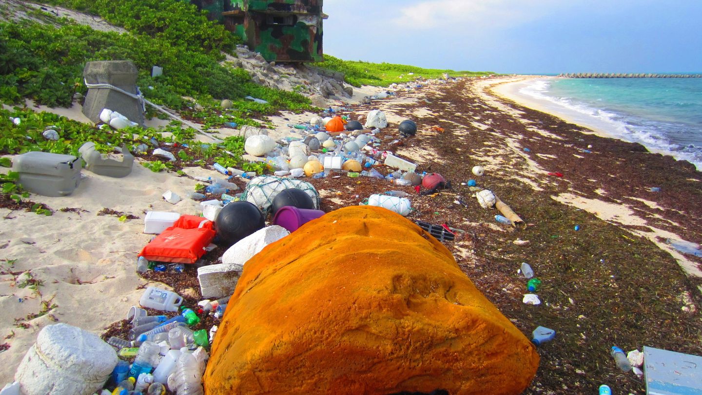 Gran parte de la contaminación de los océanos es debida a los plásticos de un solo uso. EFE