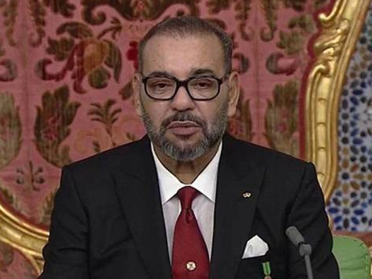 Foto: El rey de Marruecos, el 7 de noviembre cuando pronunció su último discurso.