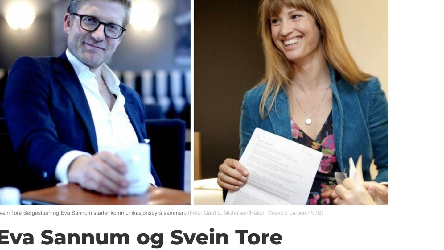 La prensa noruega se hace eco de la creación de su empresa. (Captura Medier 24) 