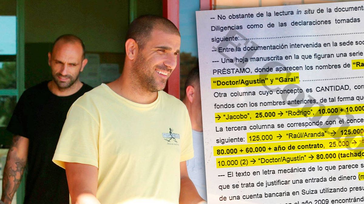 Amaños: la Policía rastrea 900.000 euros de Suiza y anotaciones de "Rodrigo" y "Garai"