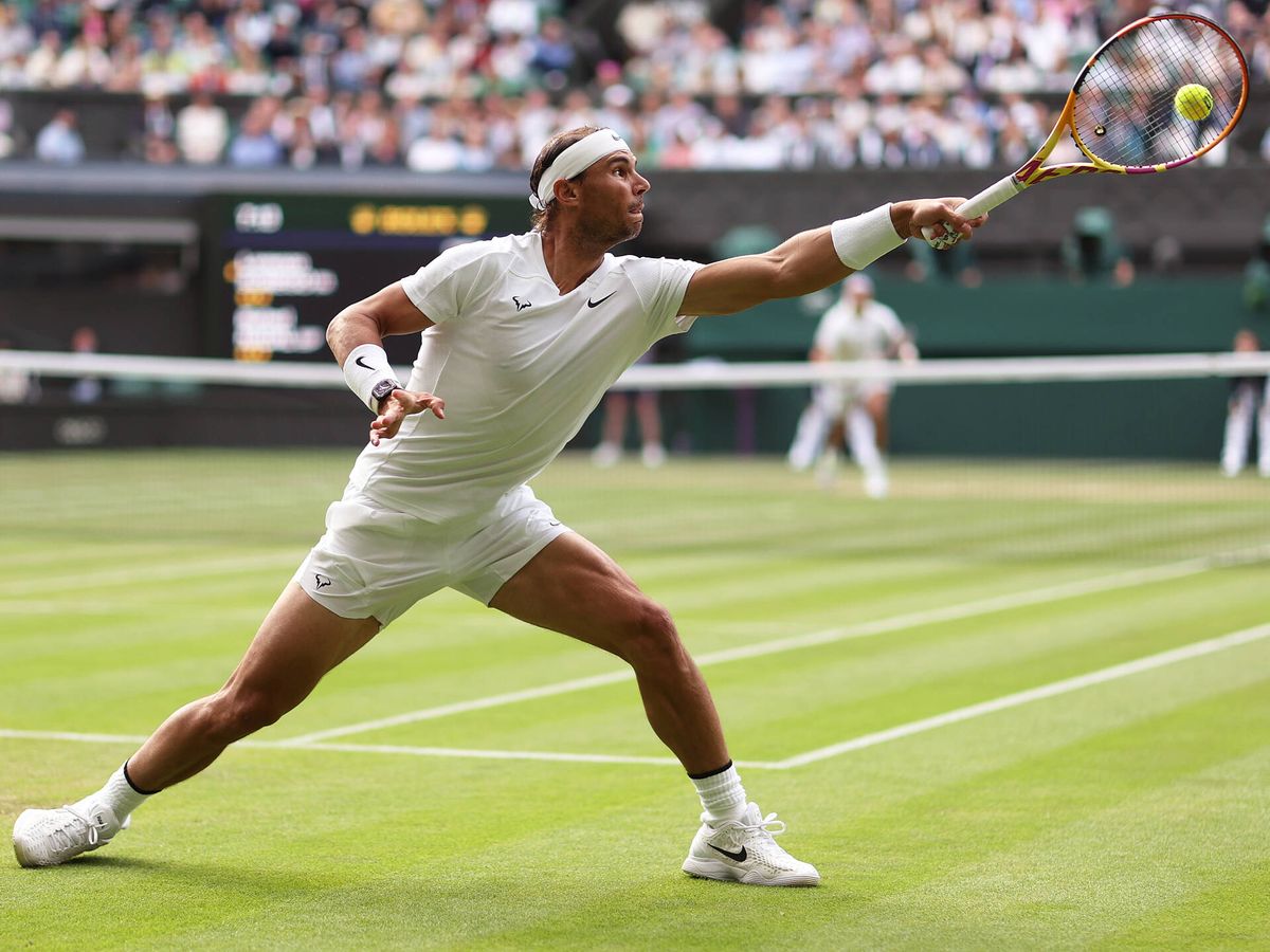 Foto: Rafa Nadal, en el torneo Wimbledon 2022. (Getty/Julian Finney)