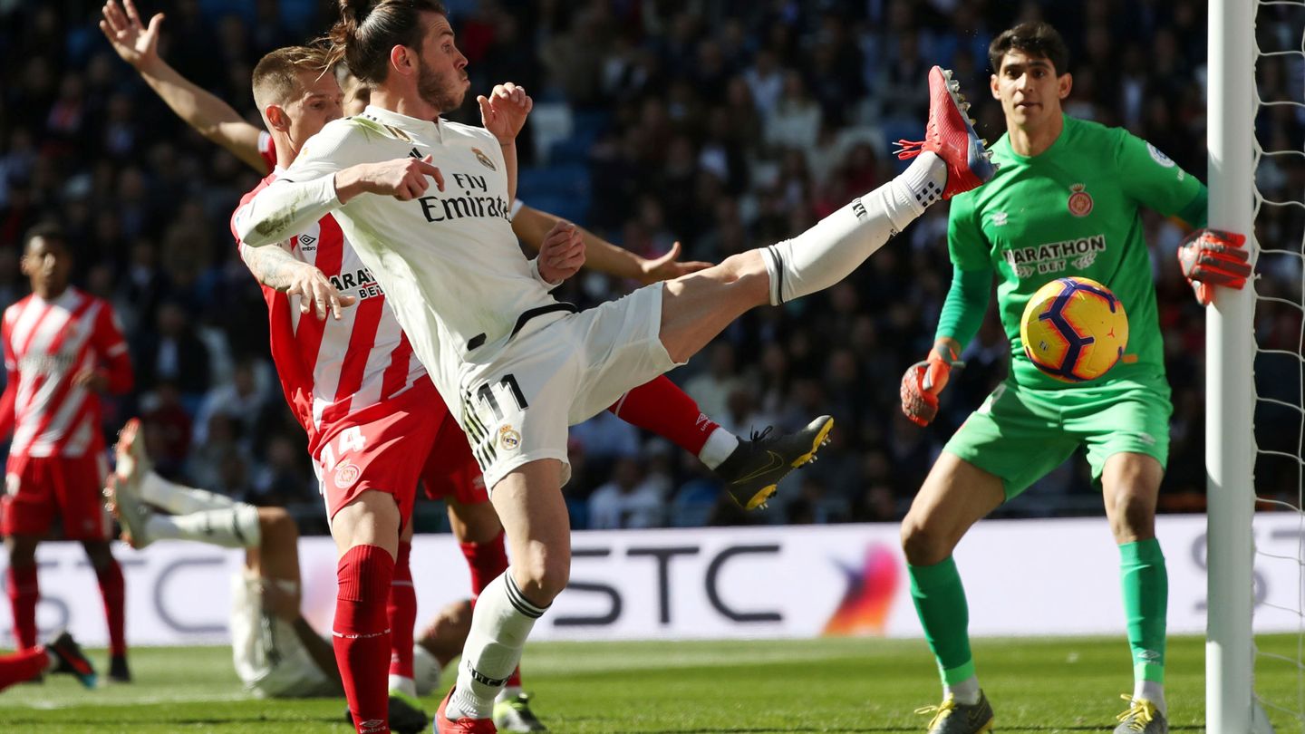 Gareth Bale contra el Girona. (Efe)