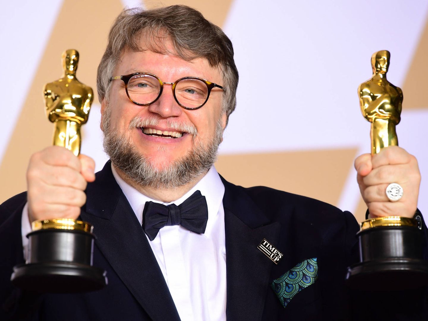 Guillermo del Toro en la noche de los Oscar. (Gtres)