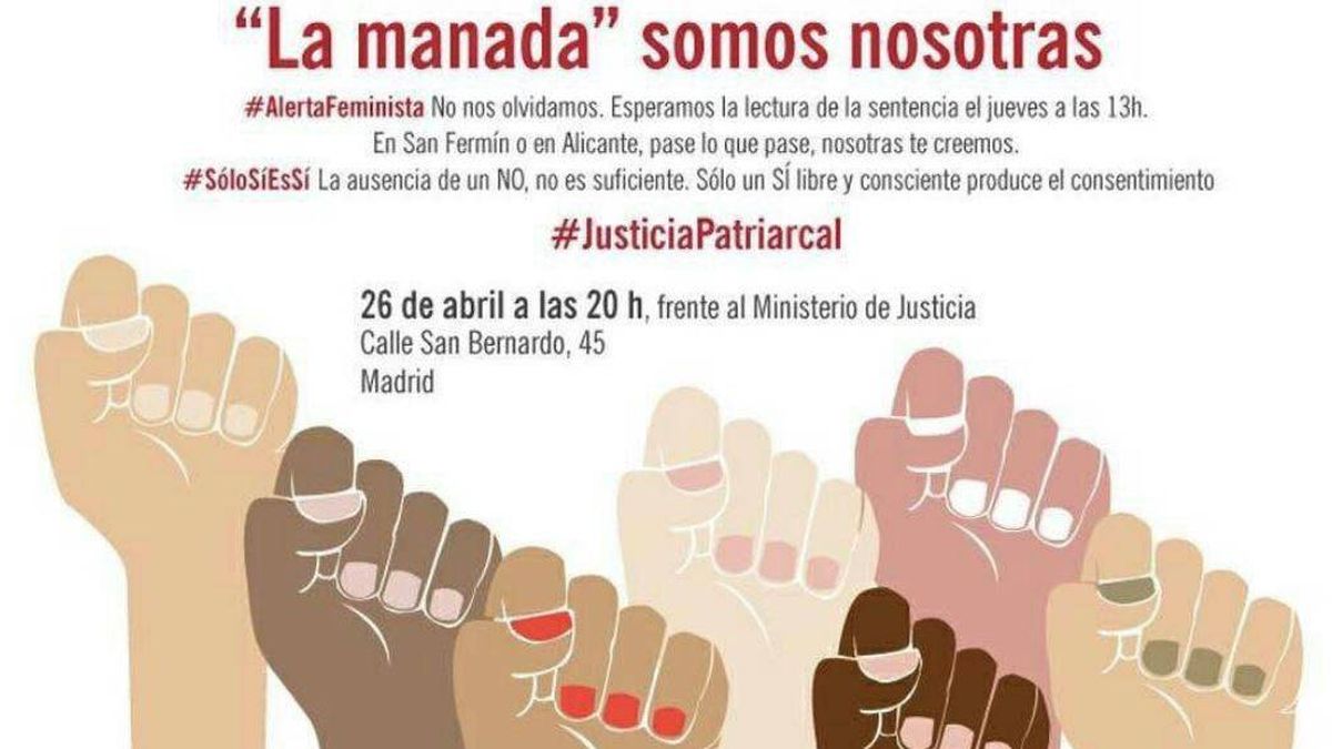 'La Manada somos nosotras': manifestación contra la sentencia en varias ciudades