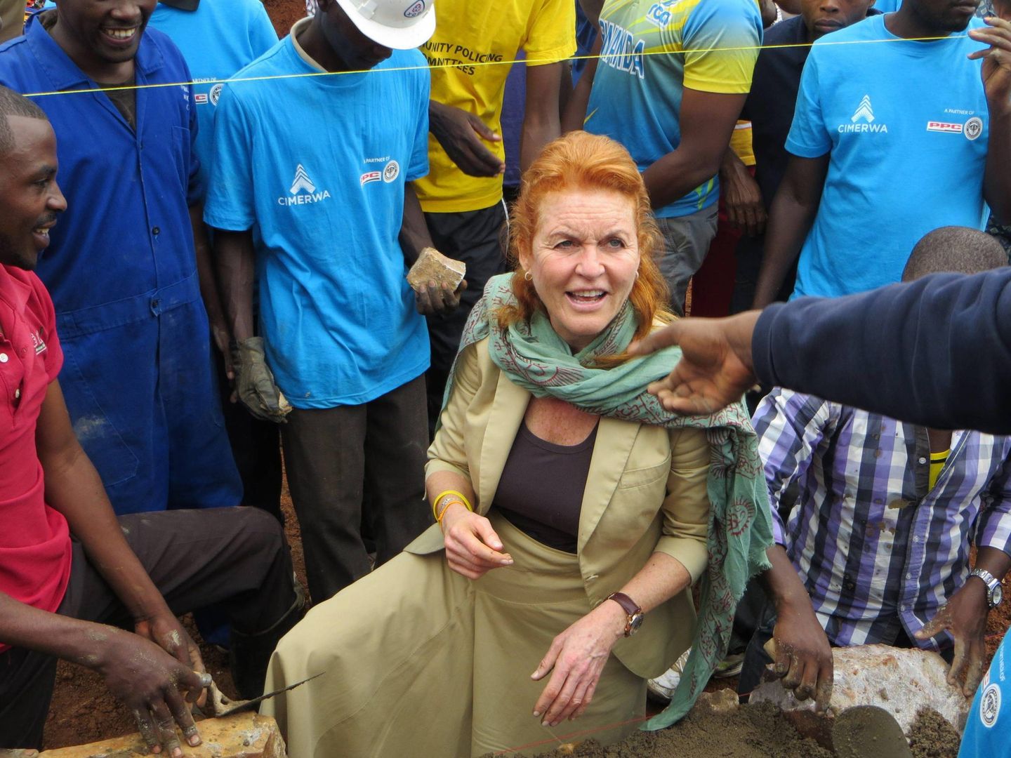 Ferguson durante un viaje benéfico a Kigali. (Cordon Press)