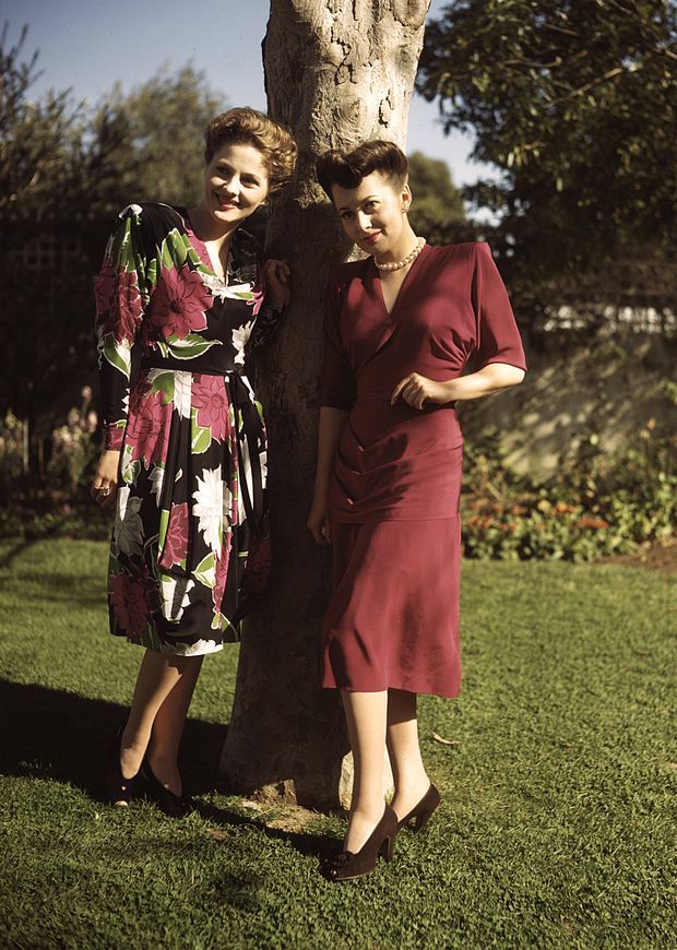 Olivia de Havilland y Joan Fontaine en los años 40.(Cordon Press)