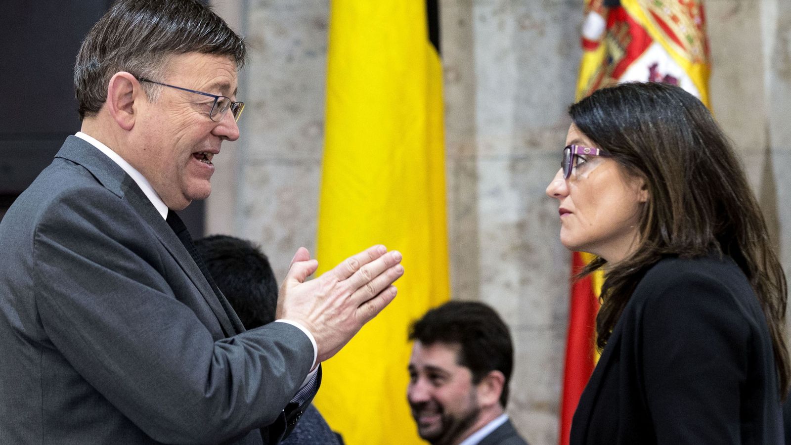 Foto: El president de la Generalitat, Ximo Puig, junto a la vicepresidenta Mónica Oltra. (EFE)