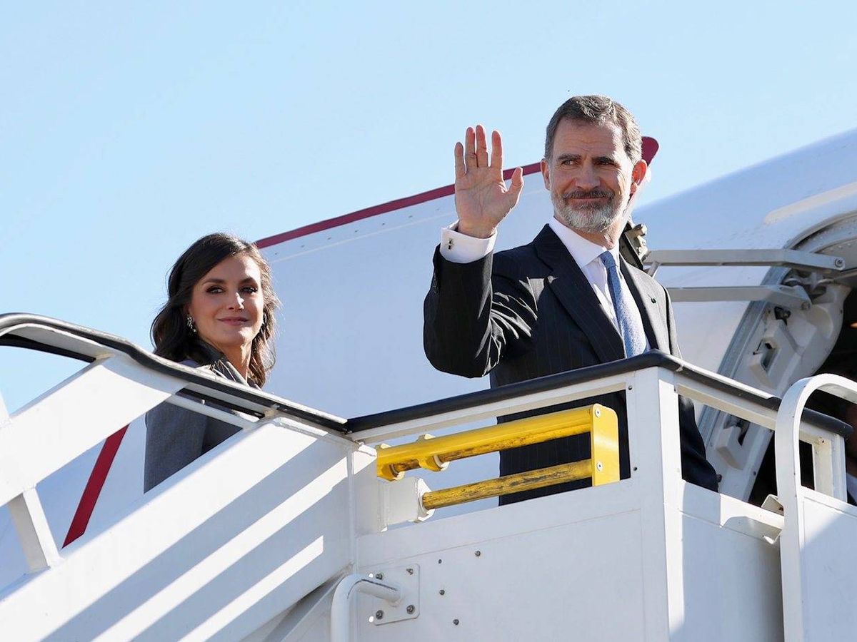 Foto: Doña Letizia y Felipe VI, en un viaje oficial a Marruecos. (Cordon Press)