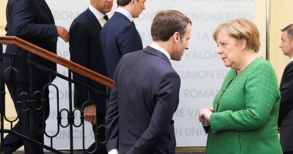 Foto: Emmanuel Macron y Angela Merkel. (Reuters)