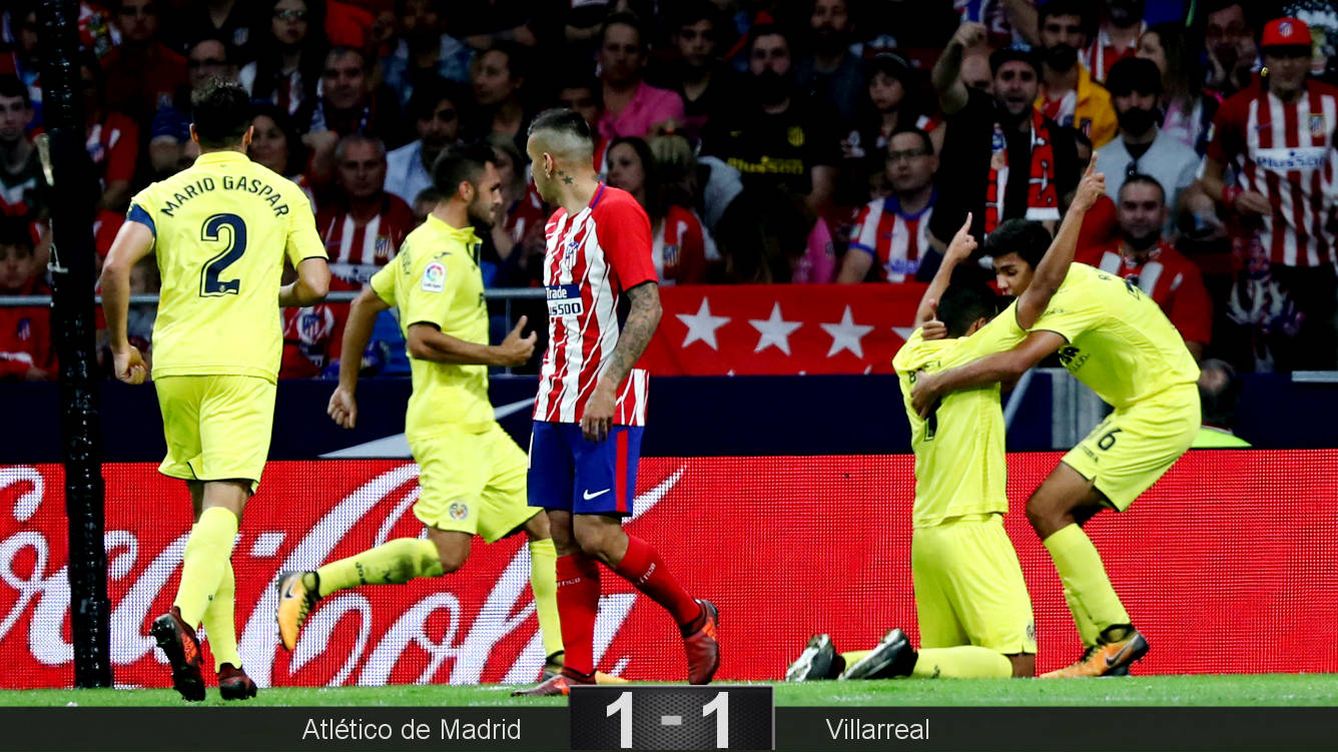 Foto: Jugadores del Villarreal celebran el gol del empate marcado por Bacca. (Reuters)