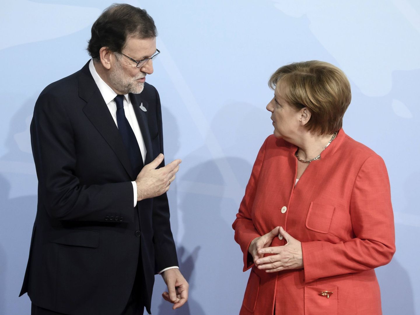 Mariano Rajoy junto con Angela Merkel. (EFE)