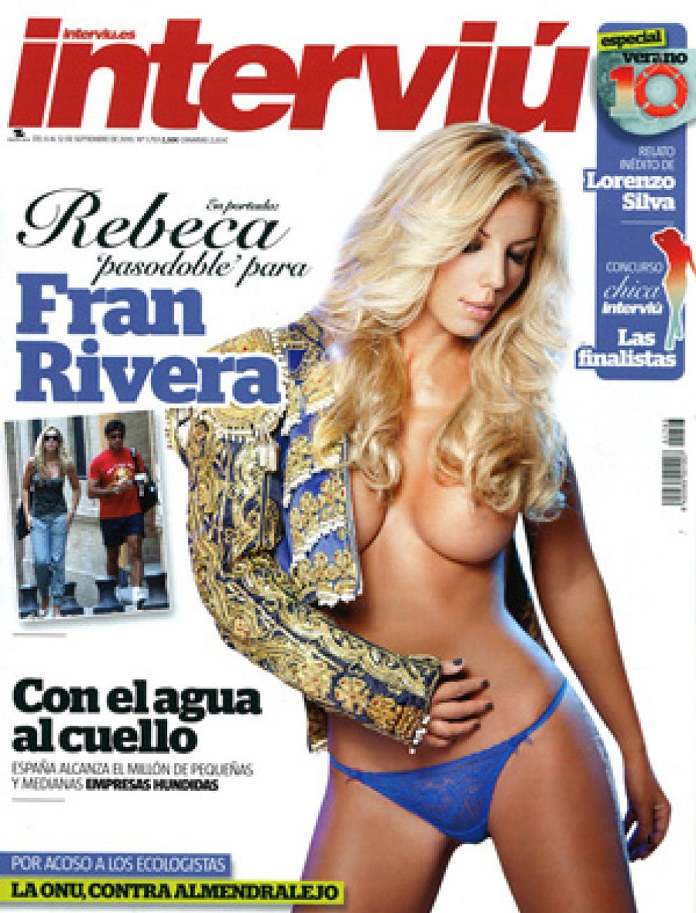 Foto: Rebeca se pone torera en la portada de Interviú