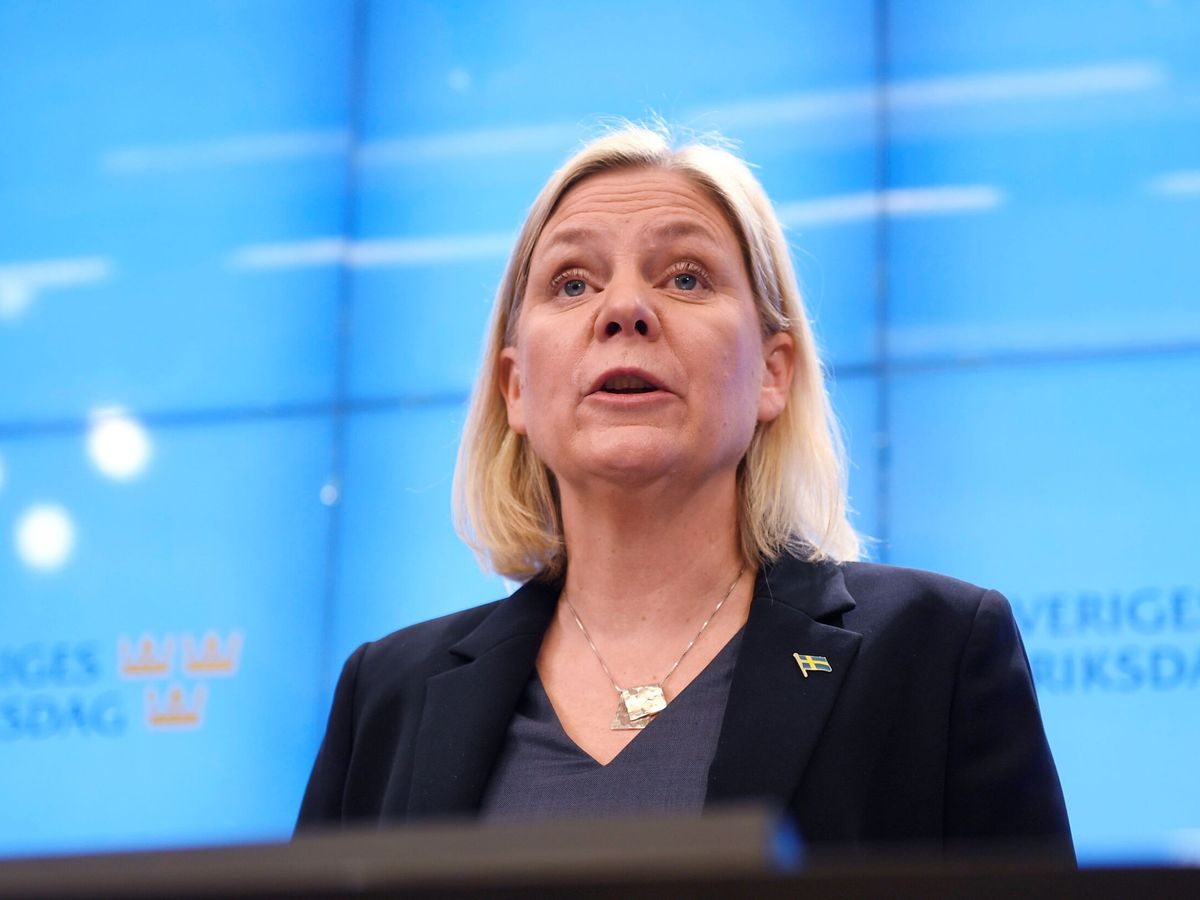 Foto: Magdalena Andersson es elegida primera ministra de Suecia por segunda vez. (Duygu Getiren TT News Agency/Reuters)