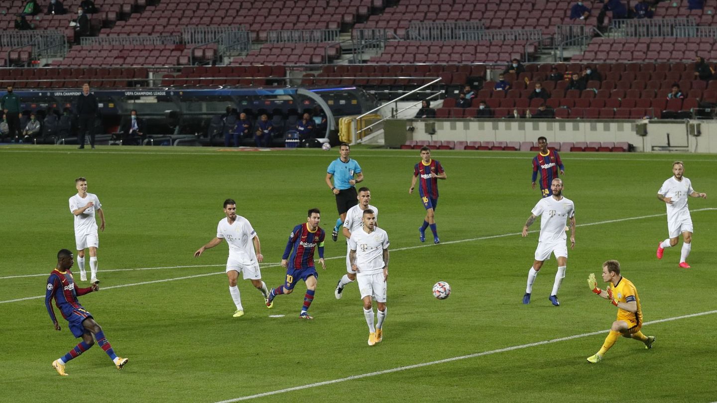 El Barça se sacude la tristeza en Champions (5-1). (Reuters)