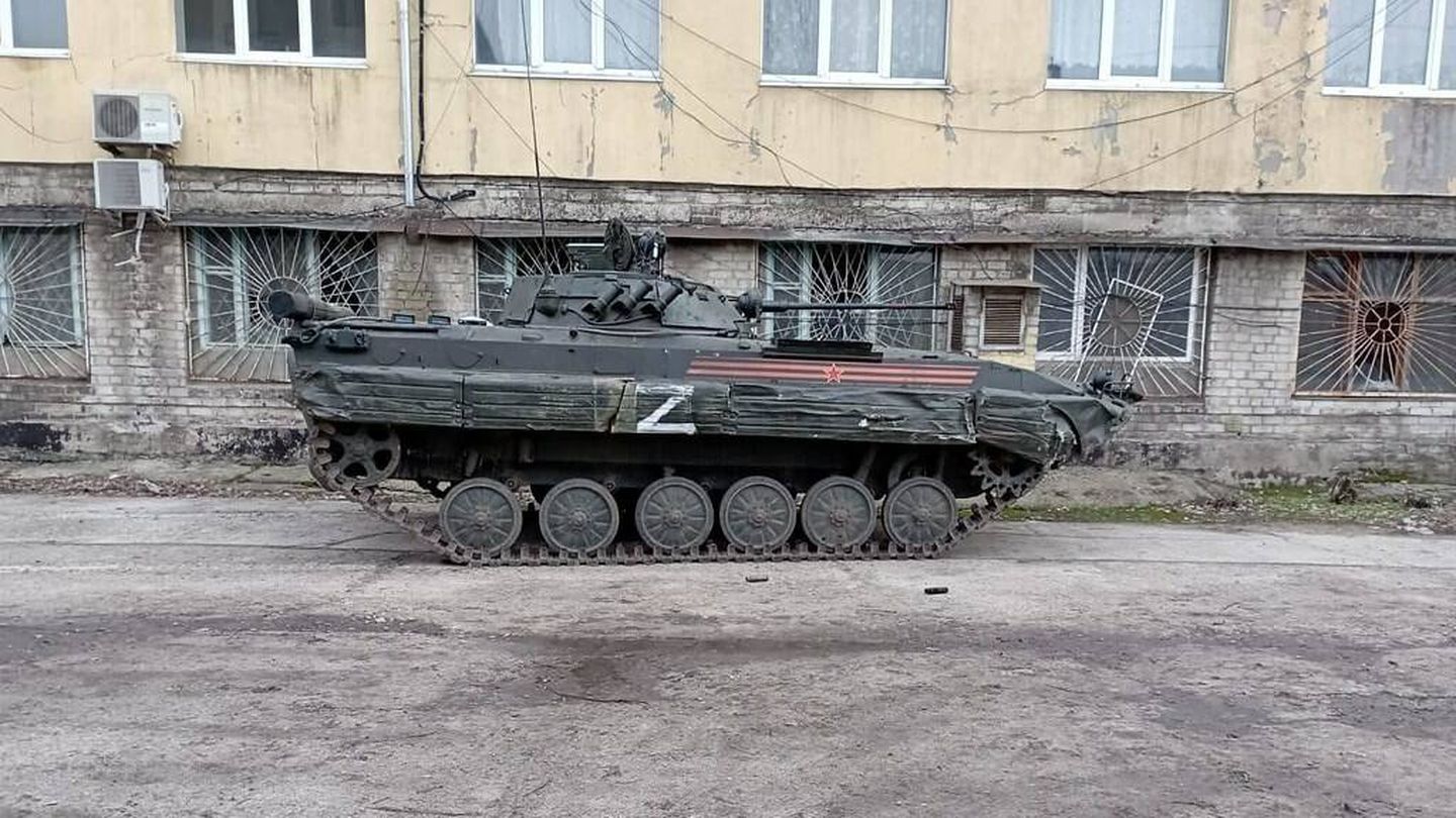 Blindado BMP-2 capturado por las tropas ucranianas. (Ukrainian MoD)