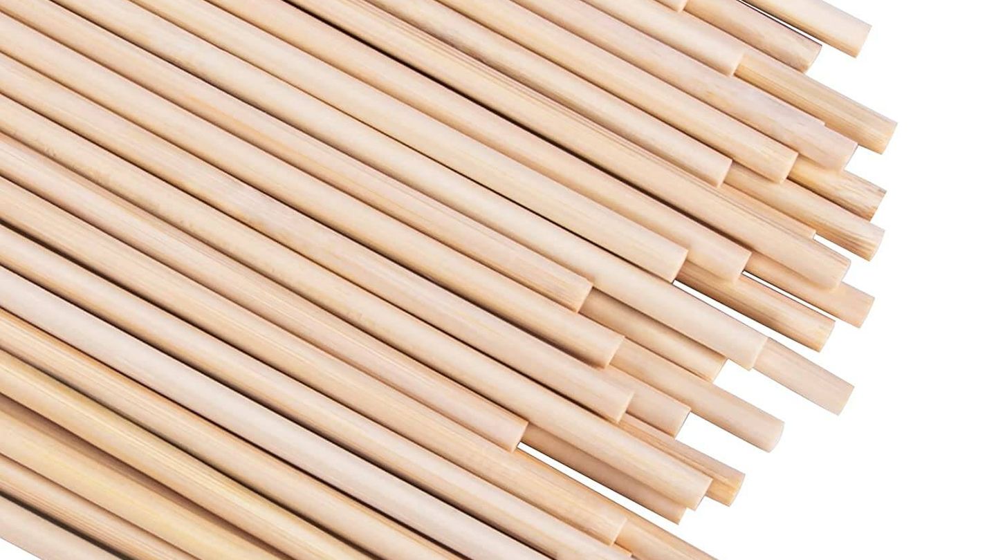Varillas de bambú a la venta en Amazon. (Cortesía)