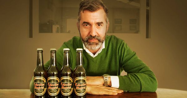 Foto: Jorge Pinto, fundador de Estrella de Madrid, el hombre que desafía a las grandes cerveceras. (R. M.)