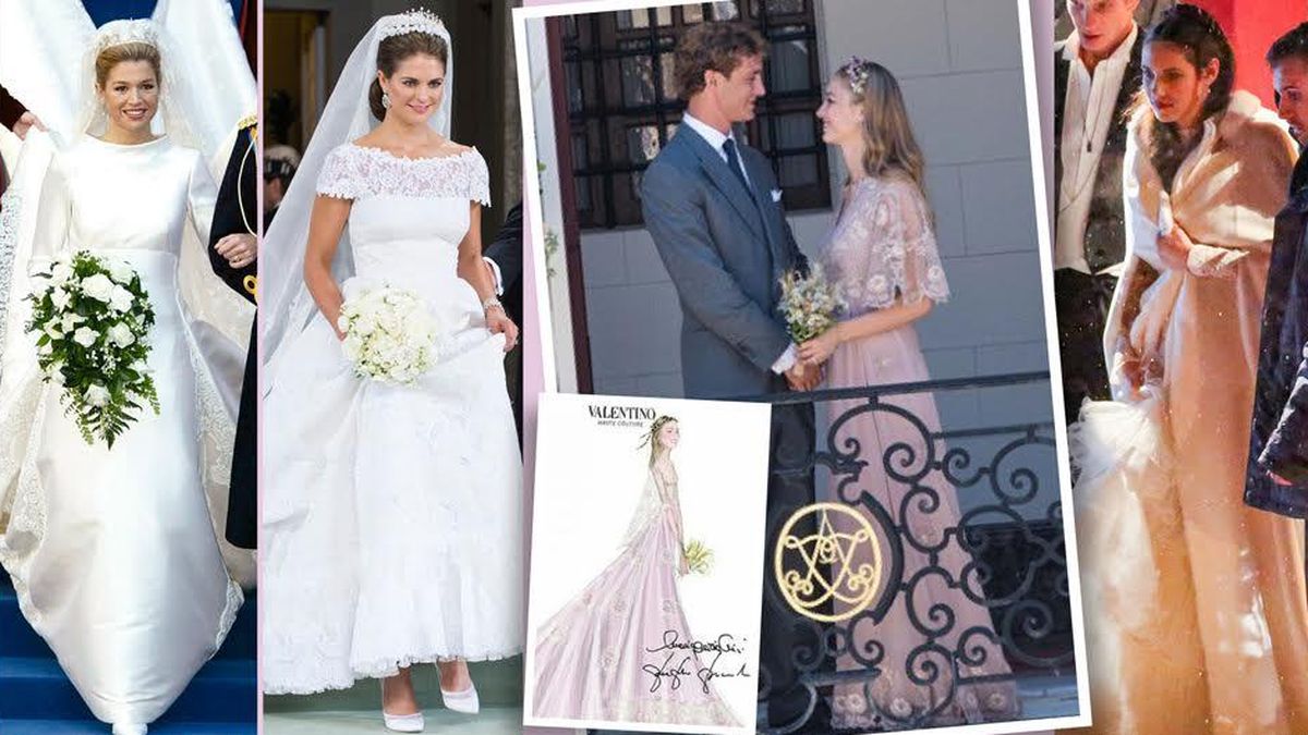 Marie-Chantal, Máxima o Beatrice: Valentino se corona el costurero nupcial de la realeza 