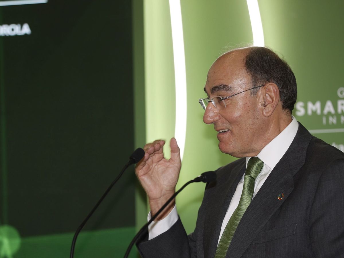 Foto: El presidente de Iberdrola, Ignacio Sánchez Galán, en un acto en Bilbao. (EFE)