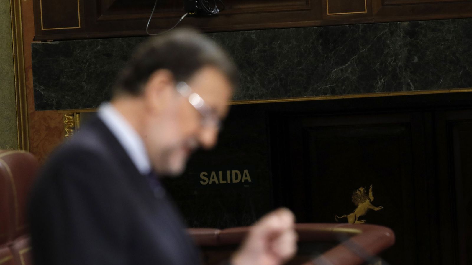 Foto: El presidente del Gobierno en funciones, Mariano Rajoy, durante su intervención en la tercera sesión del debate de su investidura. (EFE)