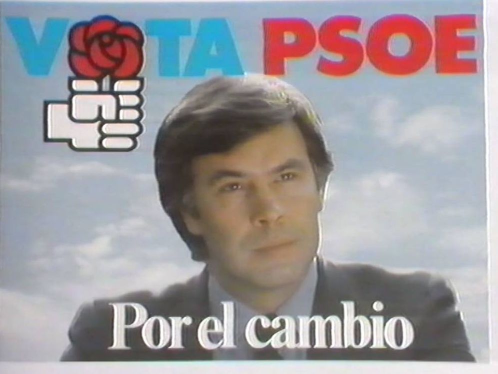 Foto: Una imagen de la campaña electoral de Felipe González. ('El hombre que diseñó España')
