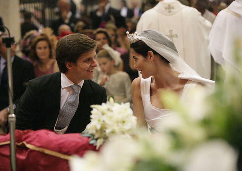 Foto: Julián López El Juli y su mujer, Rosario Domecq, el día de su boda (I.C.)