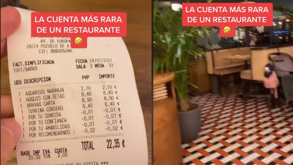 Un cliente no da crédito a lo que encuentra en el ticket en un bar de Madrid: "Nunca lo había visto"