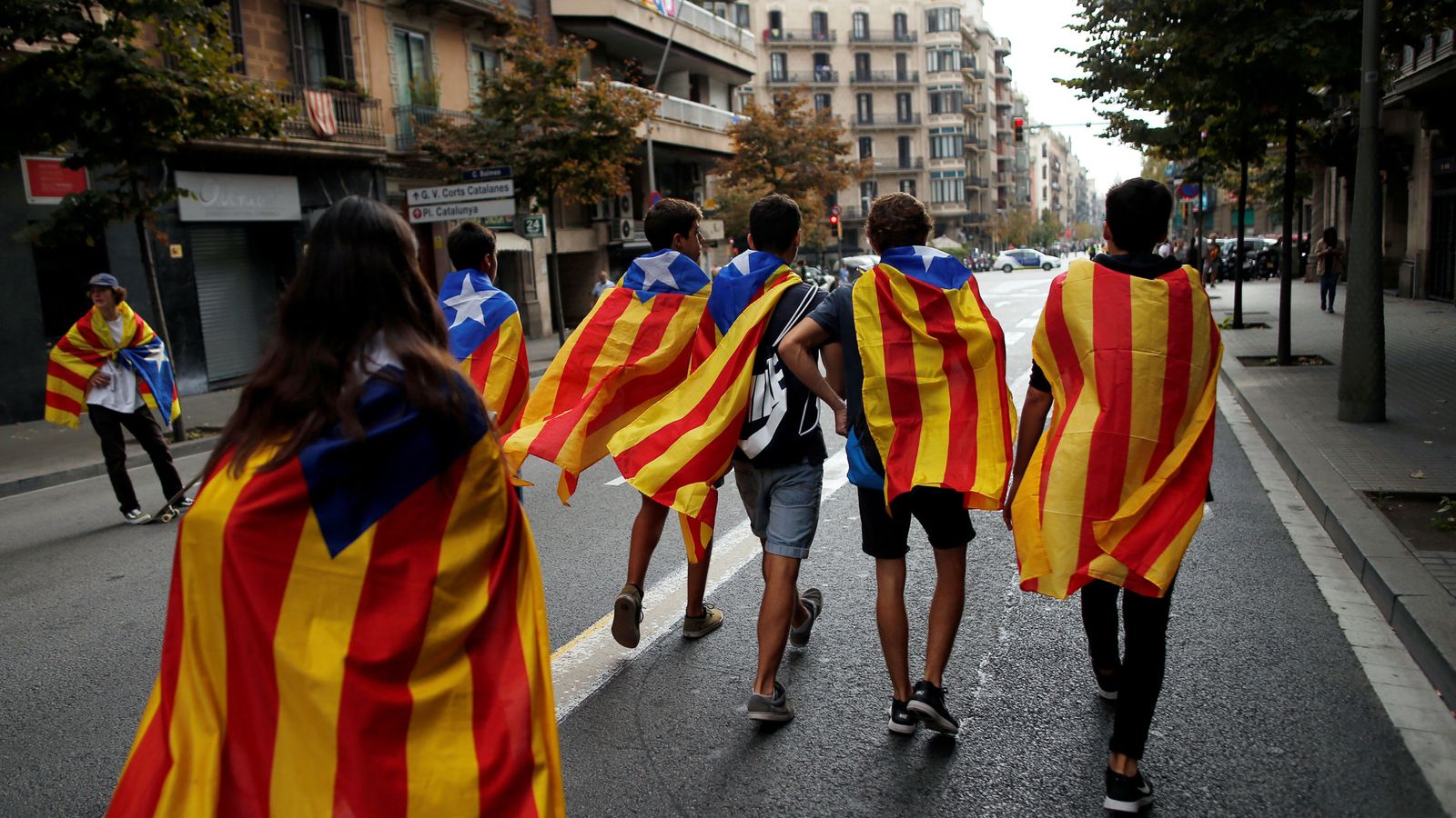 Foto: Esteladas en Barcelona. (Reuters)