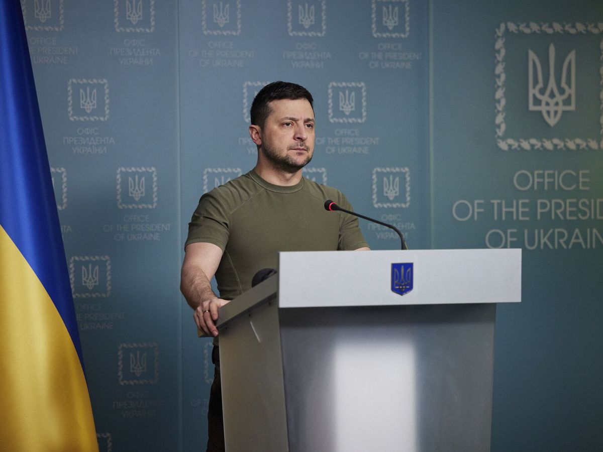 Foto: El presidente de Ucrania en una rueda de prensa. (EFE)