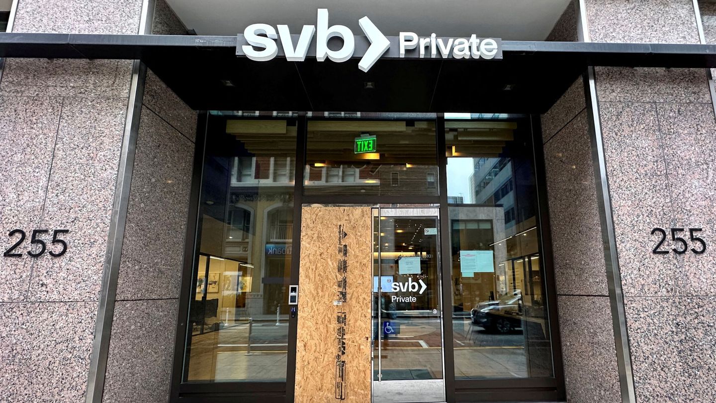 Una oficina cerrada de Silicon Valley Bank, ayer en San Francisco. (Reuters)