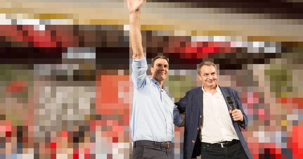 Foto: Pedro Sánchez con ZP