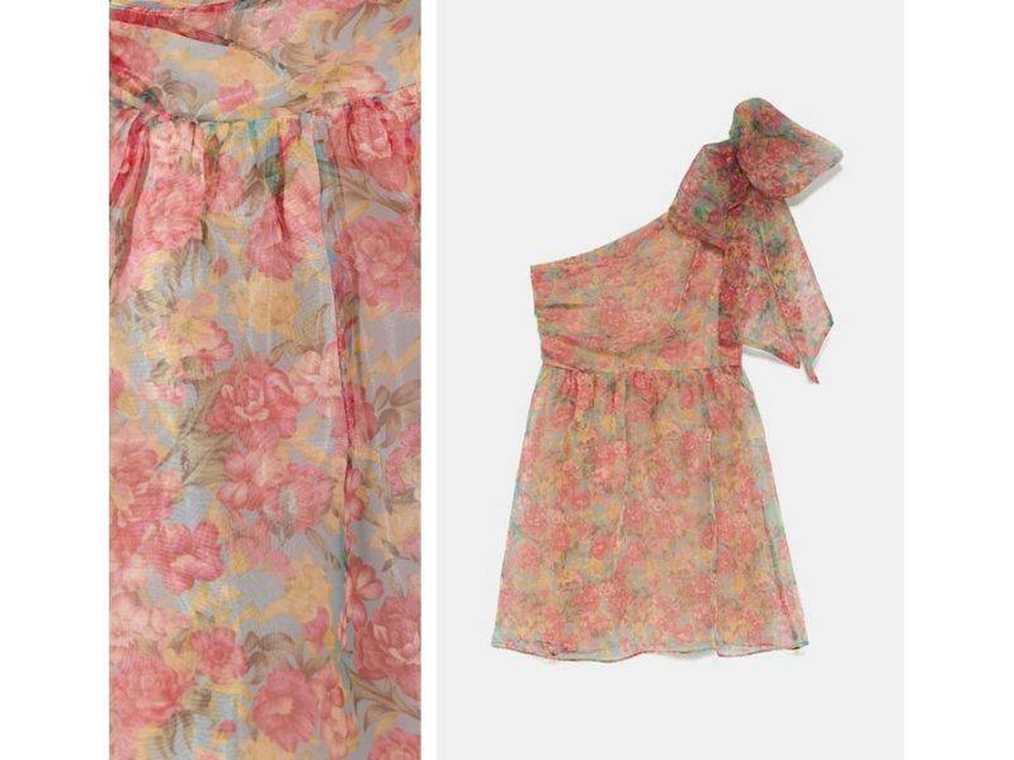 Este vestido de organza de Zara puede ser tuyo por 40€. (Cortesía)