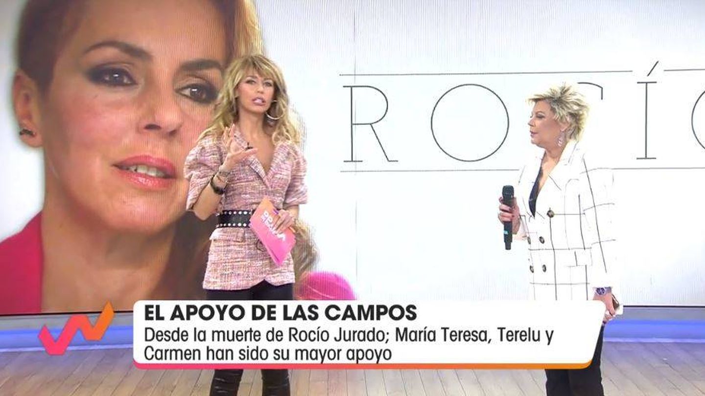 Emma García y Terelu Campos, en 'Viva la vida'. (Mediaset España)