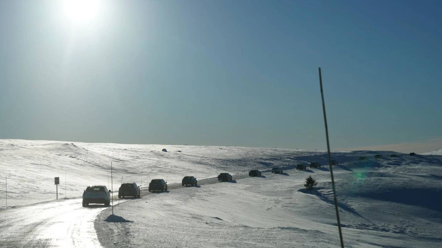 Las condiciones del test invernal fueron duras esta vez, con temperaturas siempre bajo cero.