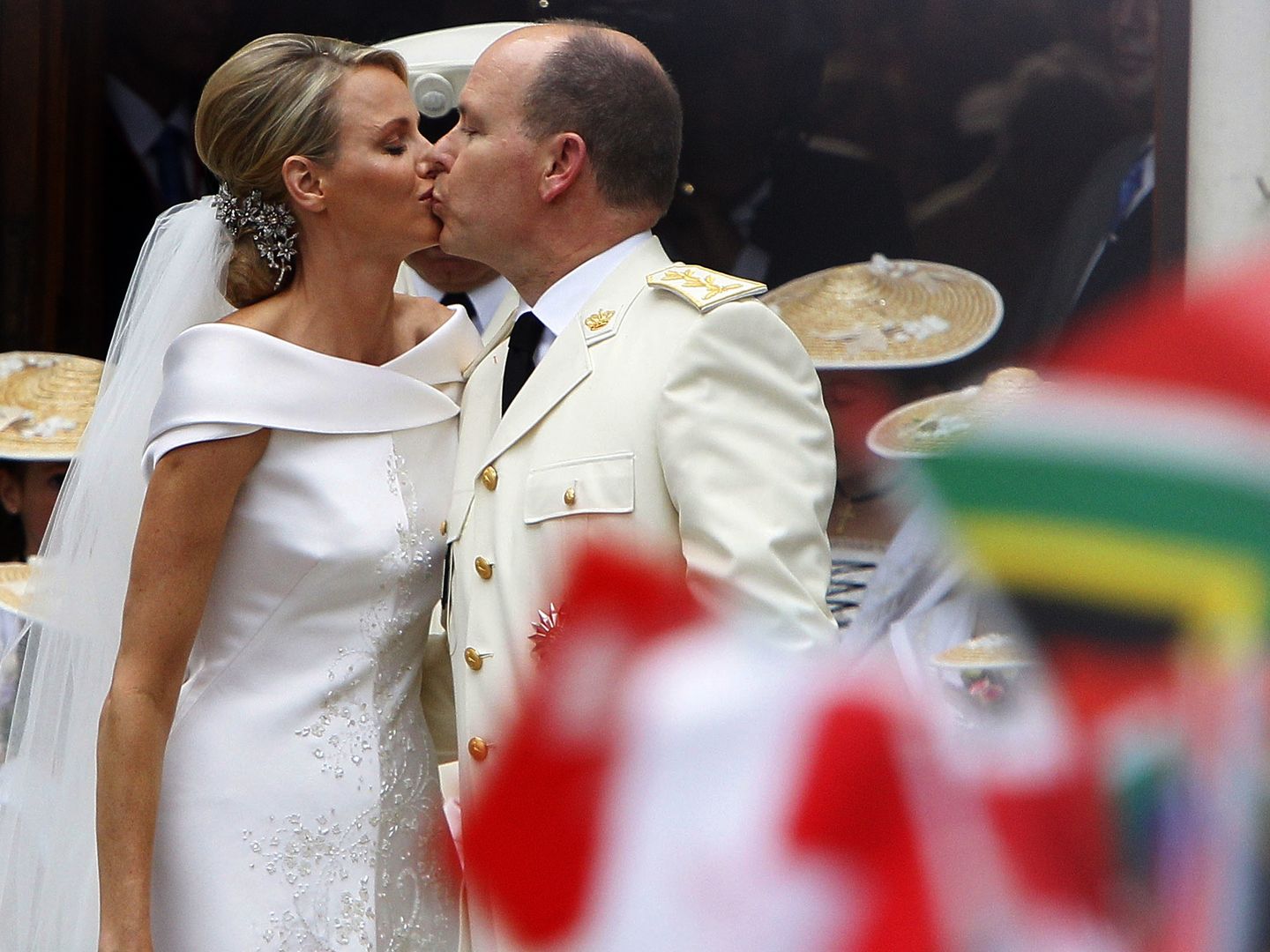 Los príncipes de Mónaco, durante su boda en 2011 (Gtres)