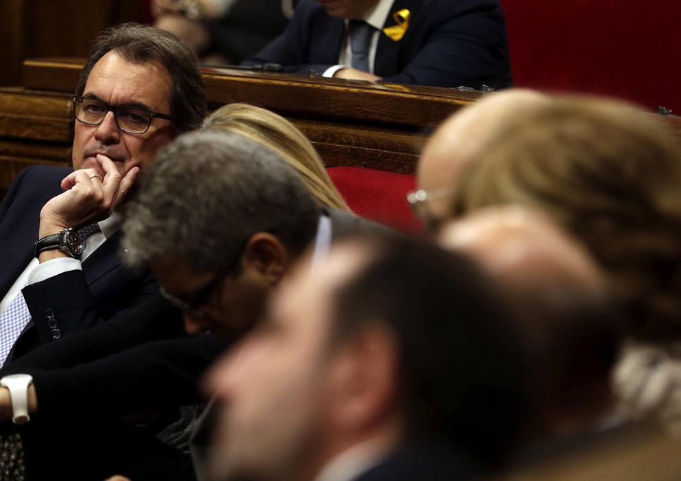 Foto: Artur Mas, en el Parlamento catalán. (Efe)
