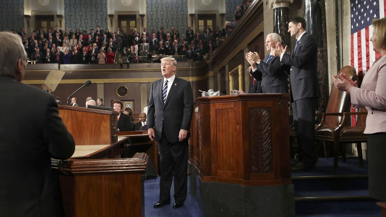 Foto: El presidente de Estados Unidos, ante el Congreso. (REUTERS)