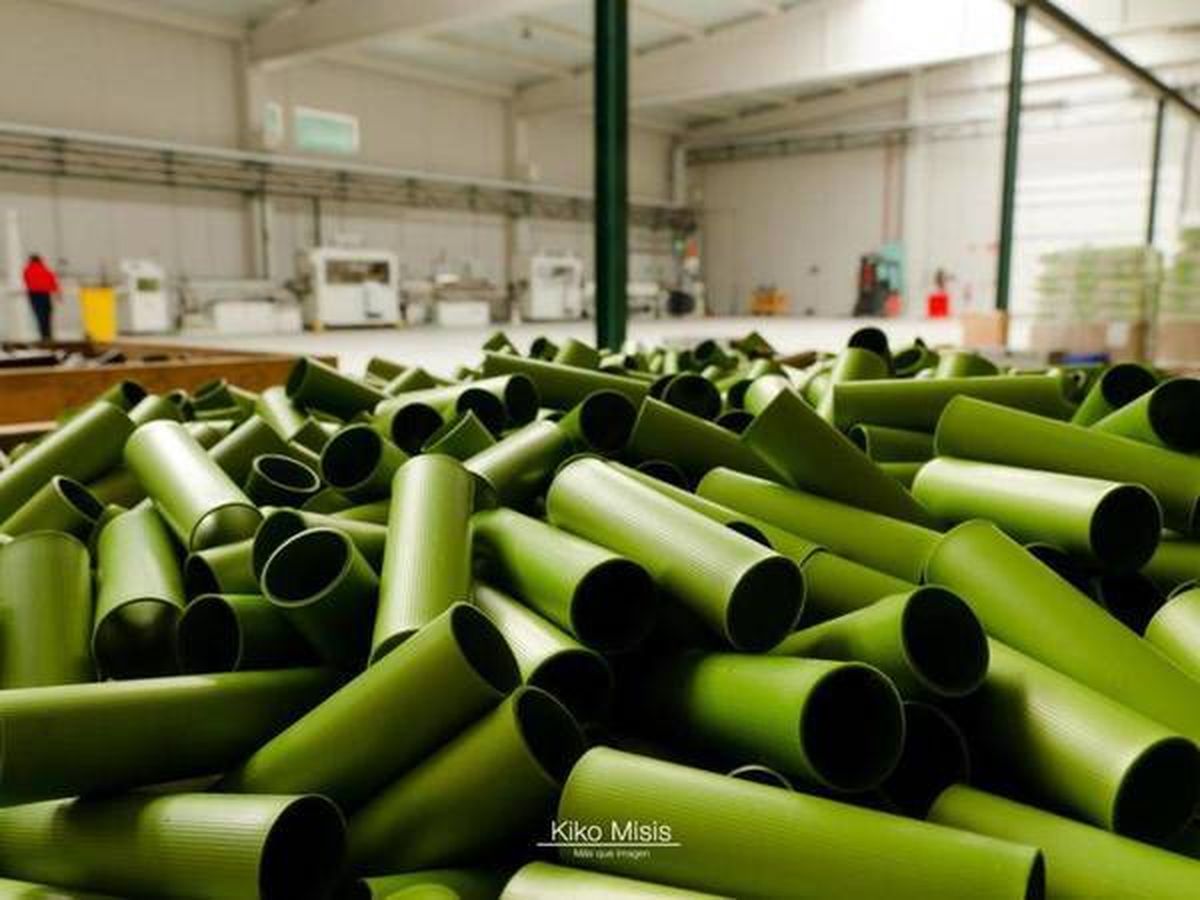 Foto: Ecobalas en la fábrica de Bioammo. (EC)