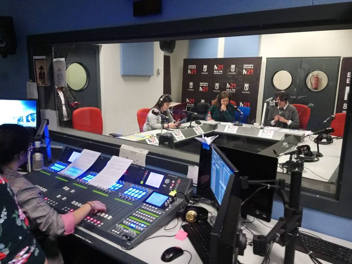 Foto: Vista de los estudios de M21 Radio.