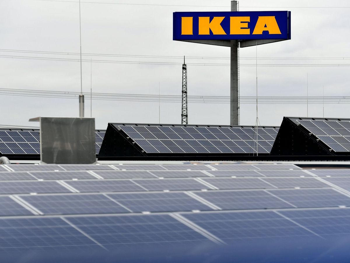 Foto: Placas solares Ikea. (EFE)