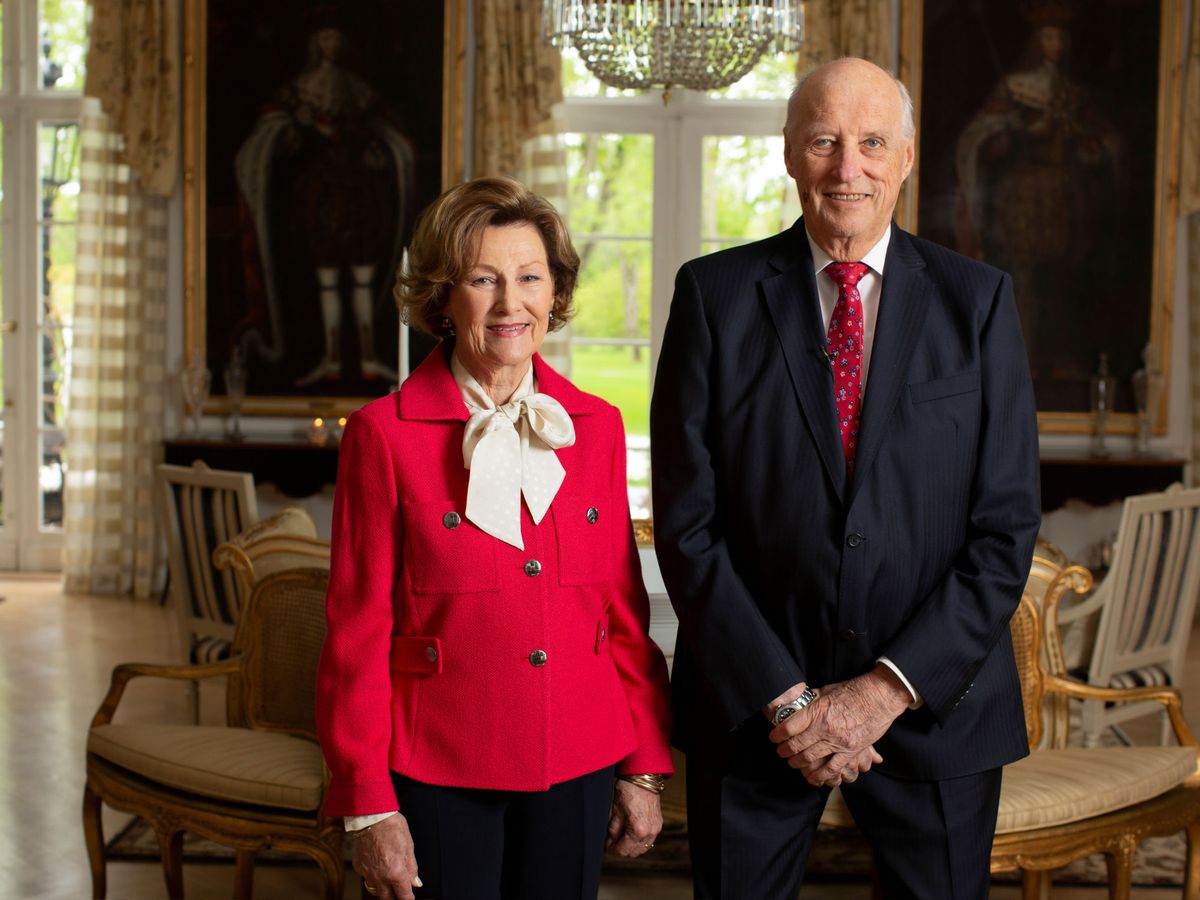 Foto: Los reyes Harald y Sonia de Noruega. (EFE)