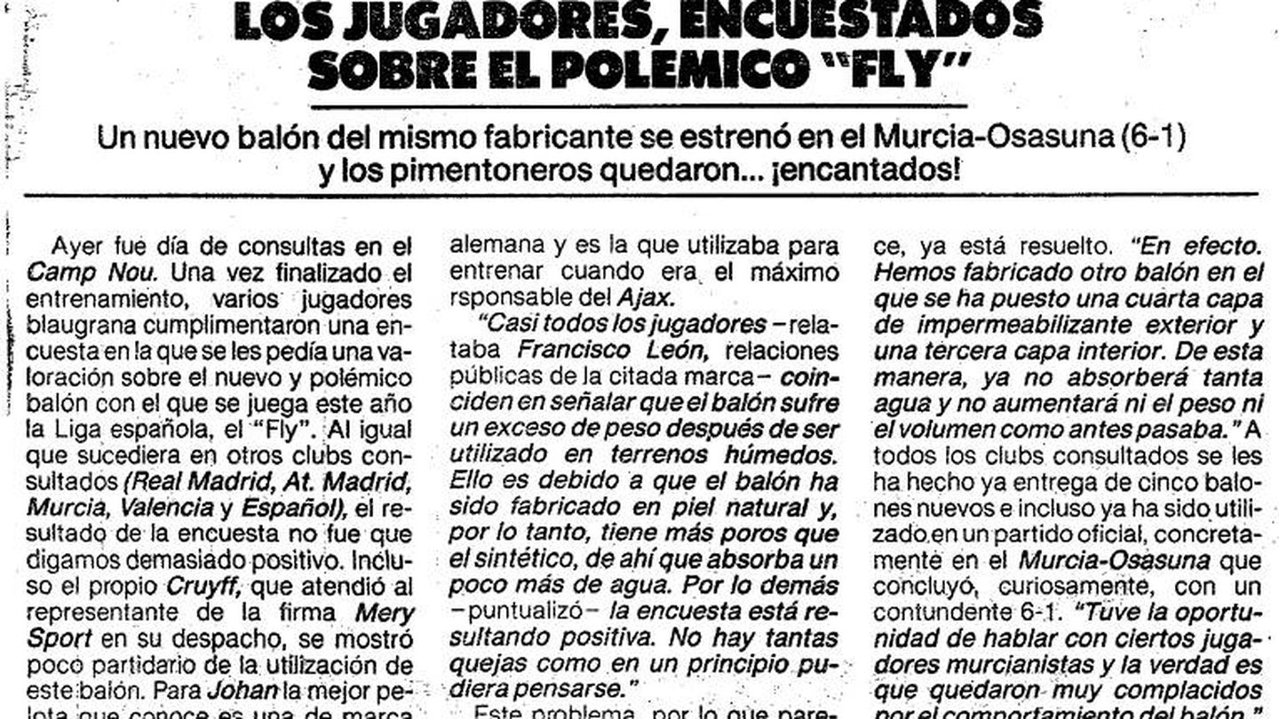 Diario Mundo Deportivo, 7 de octubre de 1988