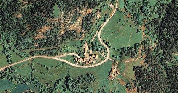 Foto: Vista aérea del pueblo más pequeño de Cataluña. (Ajuntament de Sant Jaume de Frontanyà)
