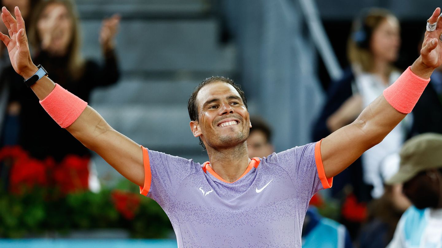 Rafael Nadal celebra su victoria contra Álex de Miñaur. (AFP7)
