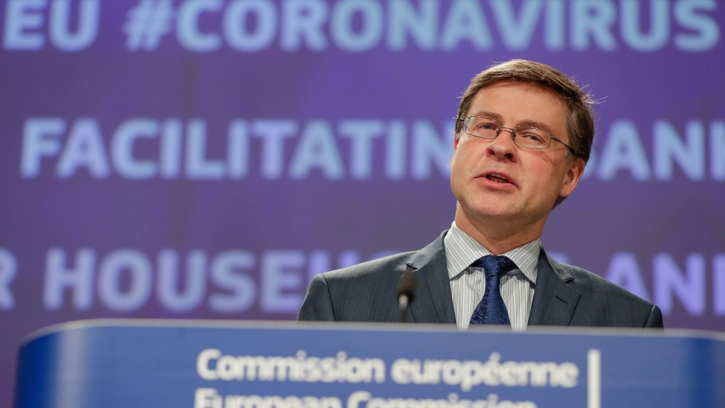 Valdis Dombrovskis, vicepresidente ejecutivo de la Comisión Europea. (EFE)