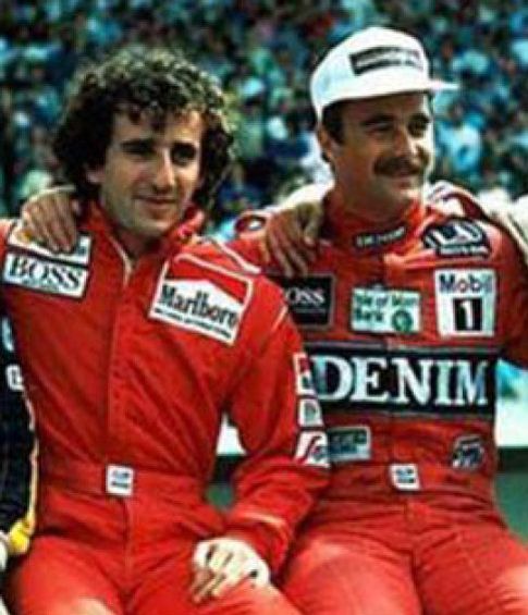 Foto: Alain Prost y Nigel Mansell,  cuando todos los picotazos van a la cresta