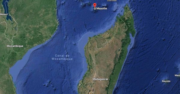 Foto: Mayotte, entre África y Madagascar, desde donde habrían partido las misteriosas ondas (Google Maps)