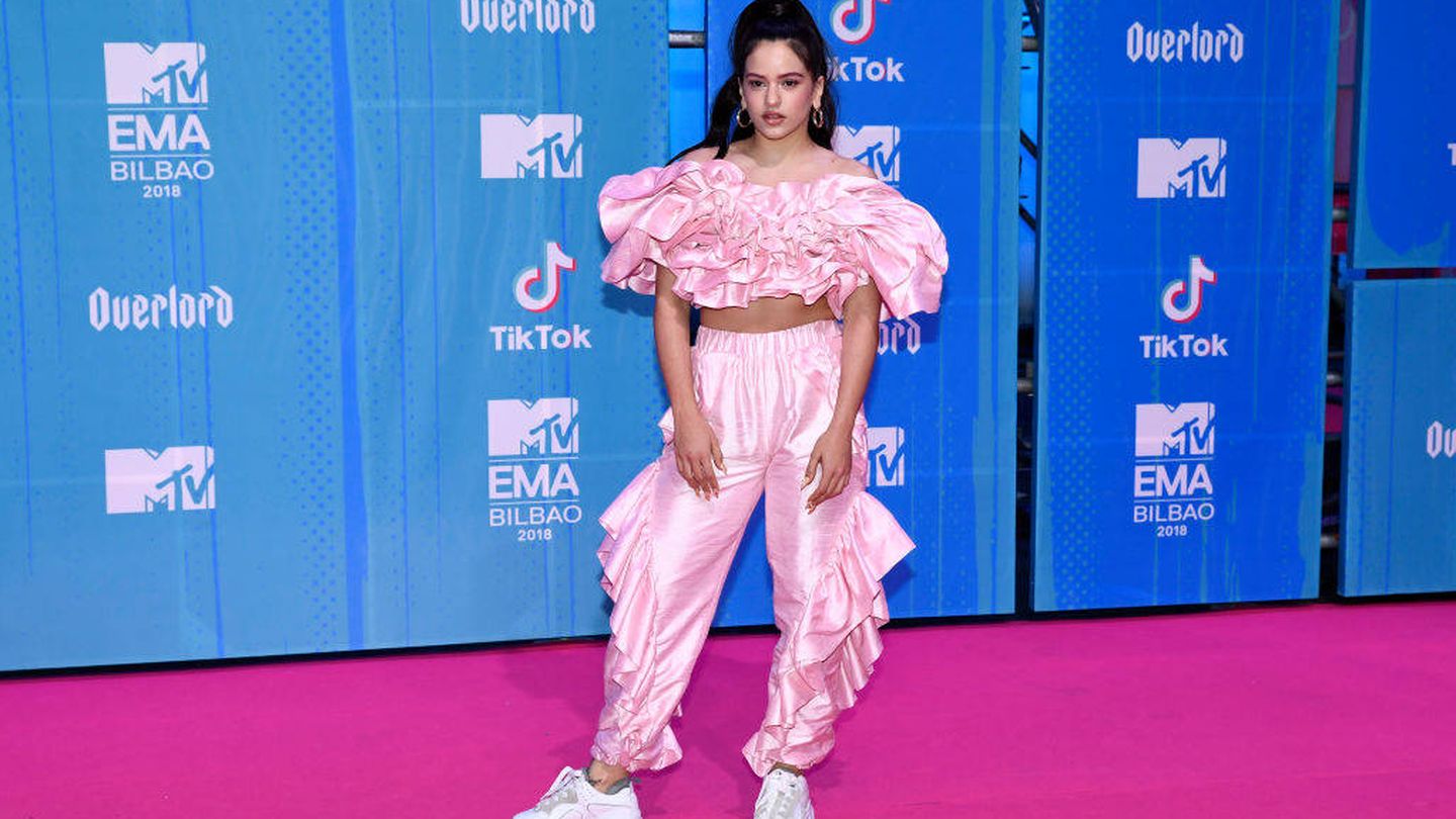 Rosalía en los MTV EMAs 2018. (Getty)