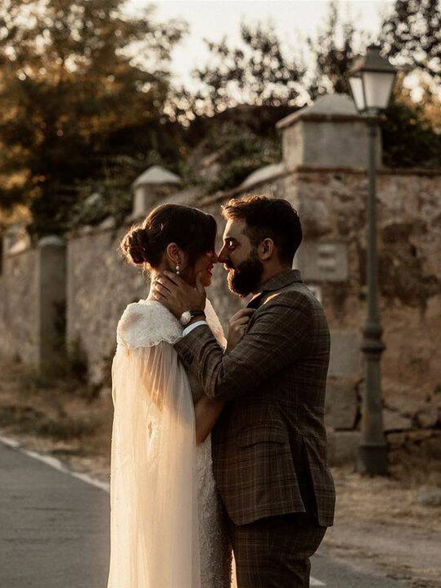Arantxa Cañadas y Pablo Urba el día de su boda. (Instagram/ @arantxa_canadas)
