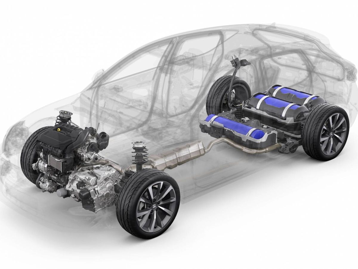 Foto: El nuevo SEAT León TGI incorpora tres tanques de GNC, en vez de los dos de su antecesor. A cambio, su depósito de gasolina se reduce a nueve litros de capacidad.